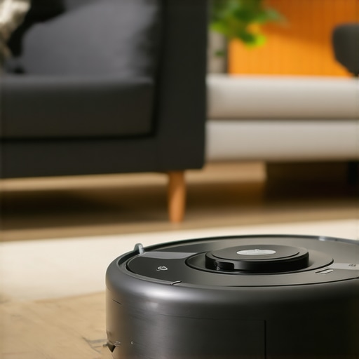 Advanced Robot Vacuum with Mapping Technology Robot vacuum with lidar sensor mapping a living room